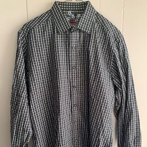 Robert Graham Button Down Dress Shirt Medium